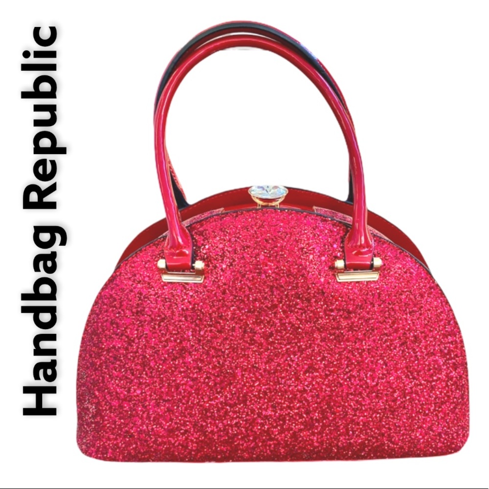 Handbag Republic NWT Red Glitter Handbag
